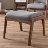 133-7142-RCW Roxy Gray and Walnut Ottoman
