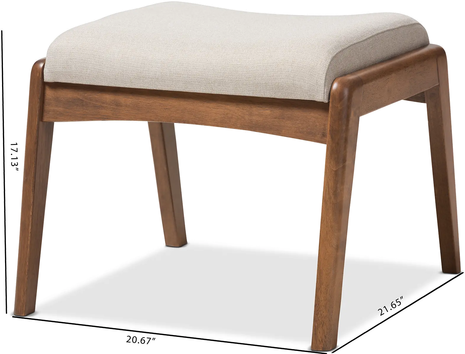 133-7143-RCW Roxy Beige and Walnut Ottoman-6