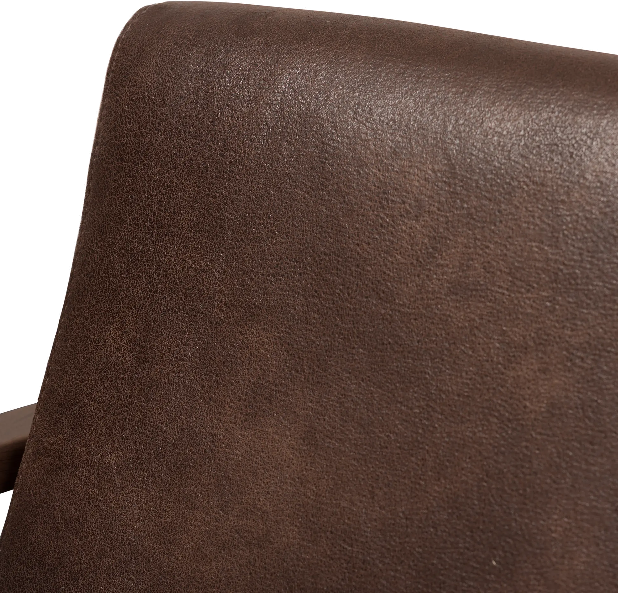 140-7544-7547-RCW Bianca Dark Brown Faux Leather Lounge Chair and Ottoman-6