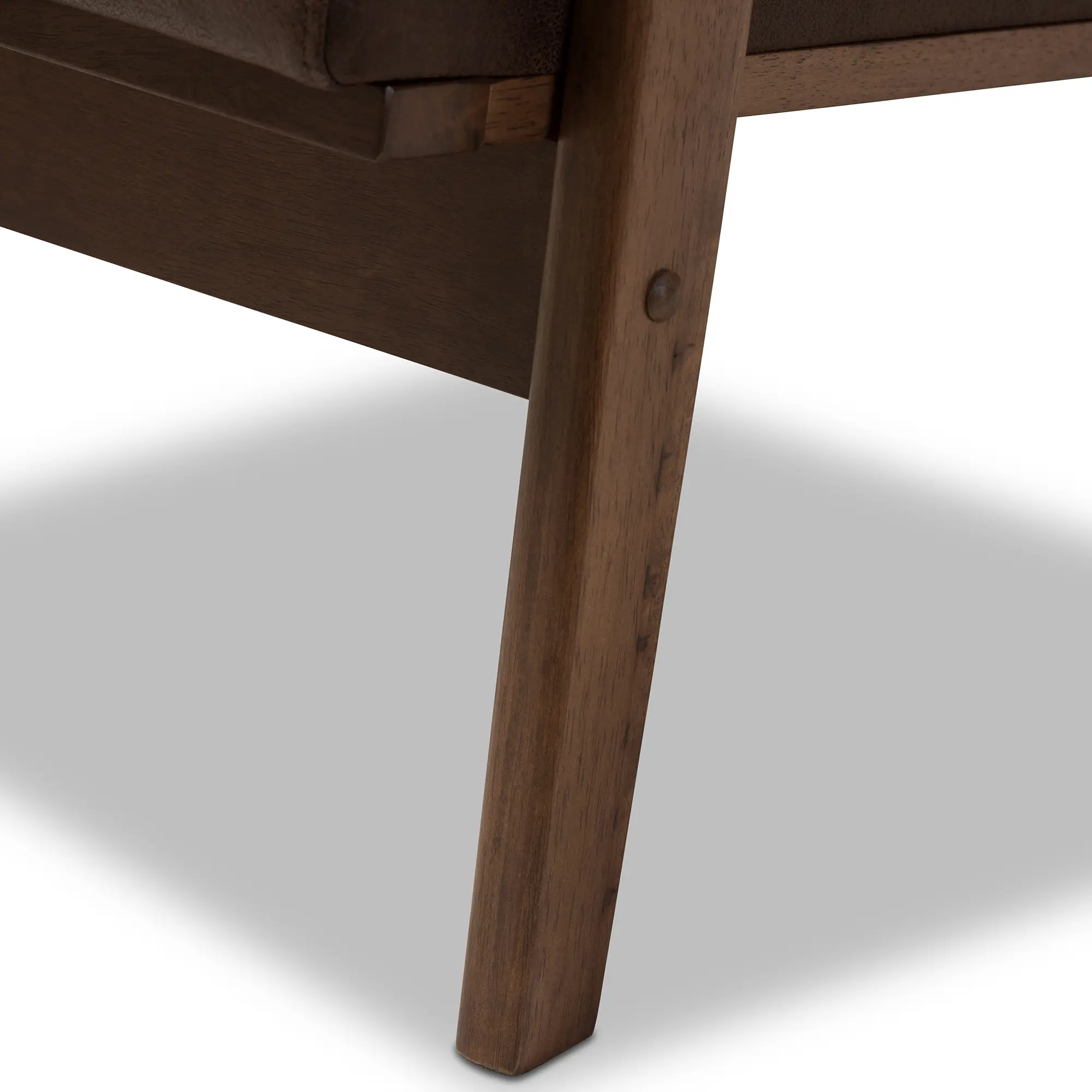 140-7544-RCW Bianca Dark Brown Faux Leather Lounge Chair-8