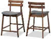 159-9698-RCW Larine Dark Gray Counter Height Stool (Set of 2)