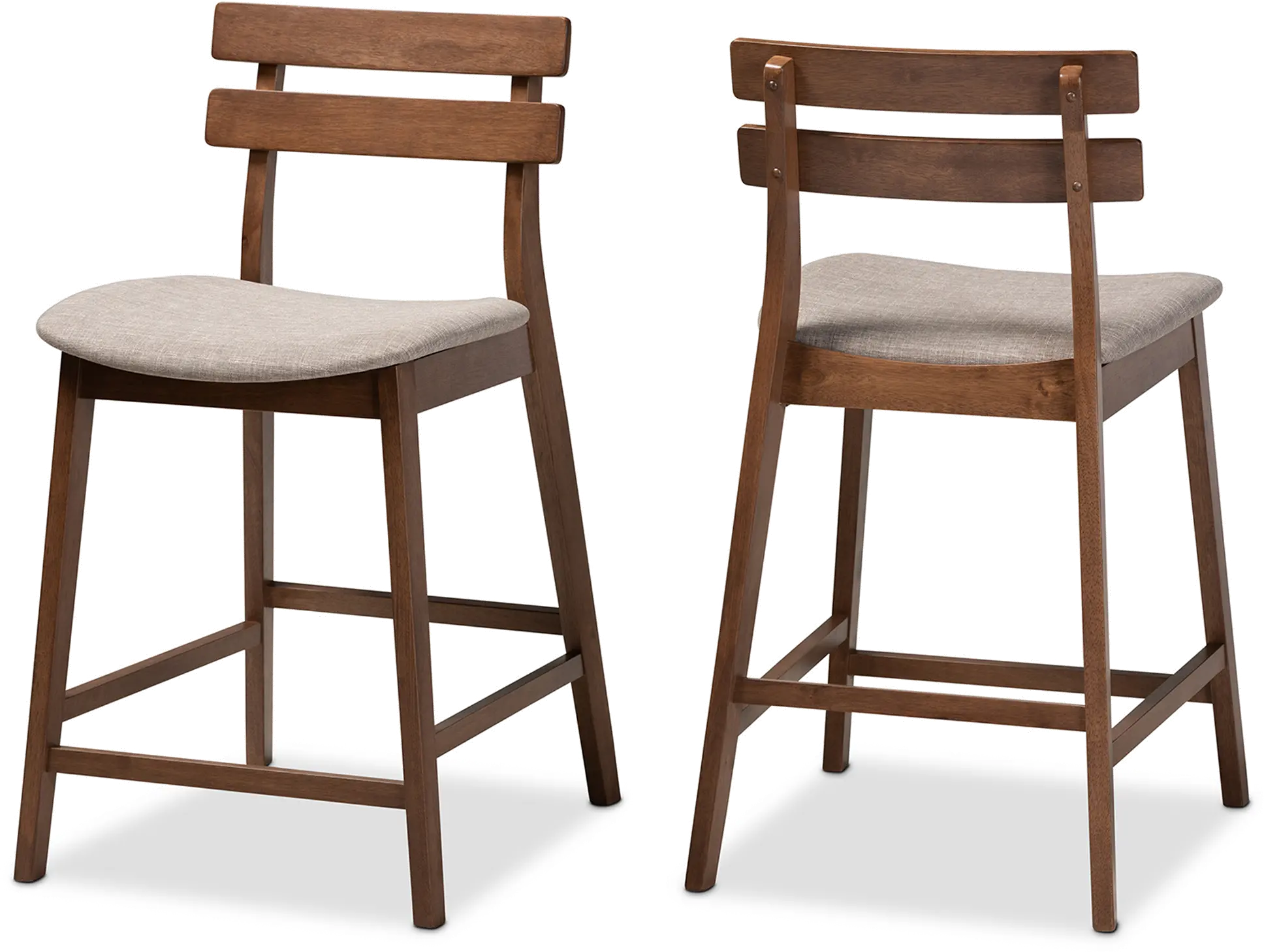 159-9697-RCW Larine Light Gray Counter Height Stool (Set of 2)-1