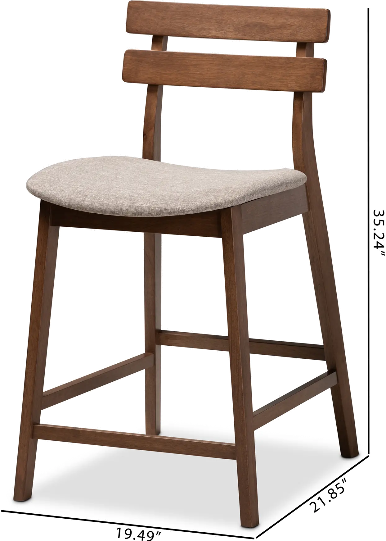 159-9697-RCW Larine Light Gray Counter Height Stool (Set of 2)-6