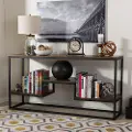 131-7194-RCW Doreen Industrial Weathered Oak Console Table