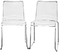 49-3417-RCW Lino Acrylic Dining Room Chair (Set of 2)