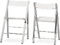 A-2074-RCW Acrylic Foldable Chair, Set of 2