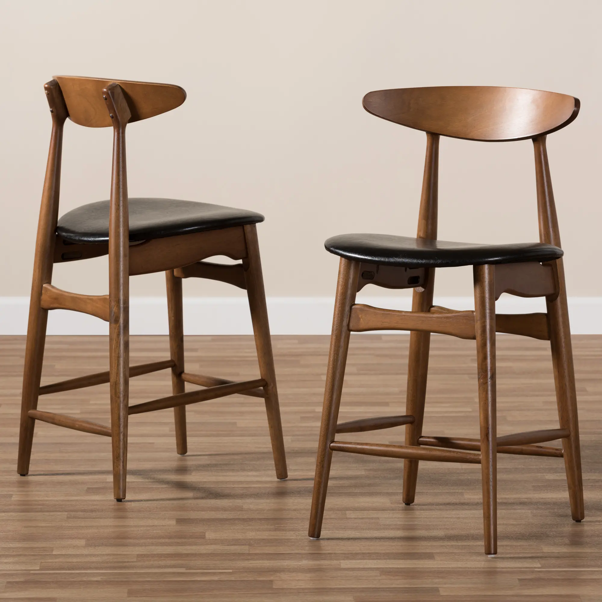 144-8073-RCW Flora Black Counter Height Stool (Set of 2)-3