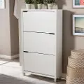 99-4514-RCW Simms White Modern Shoe Cabinet