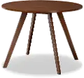 167-10808-RCW Alana Brown Round Dining Room Table
