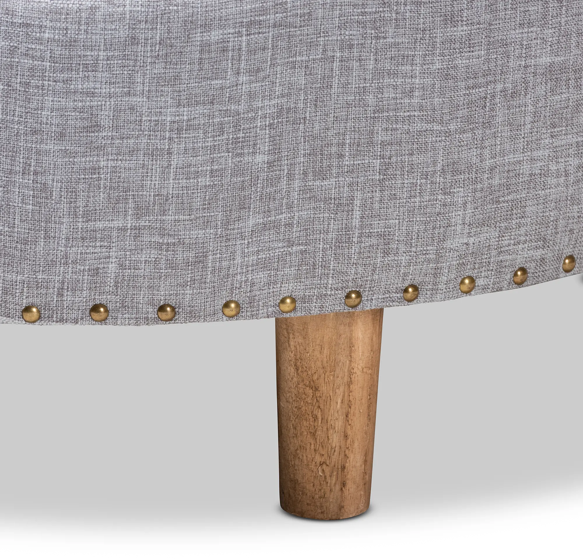 153-9200-RCW Vinet Gray Upholstered Round Cocktail Ottoman-4