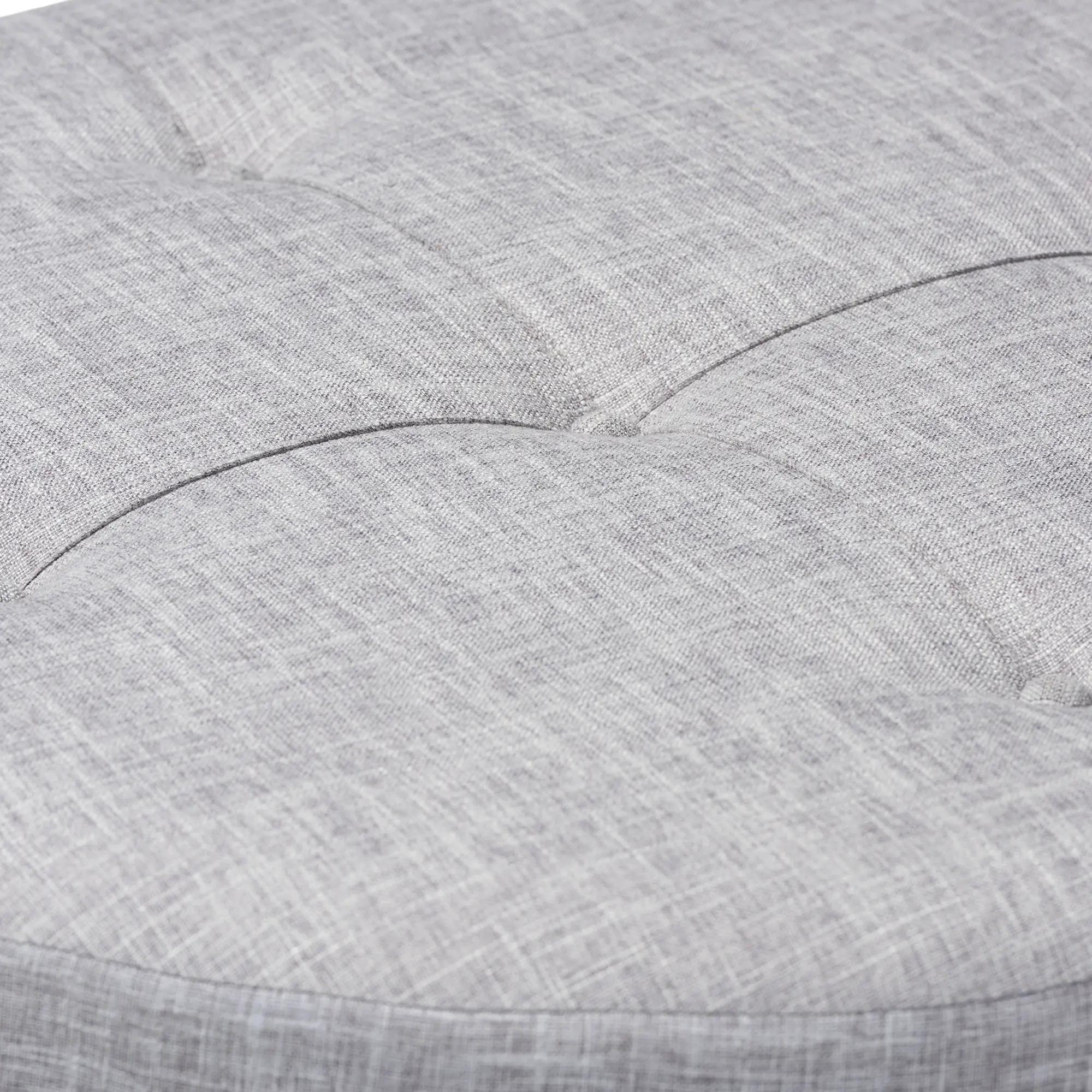 153-9200-RCW Vinet Gray Upholstered Round Cocktail Ottoman-7