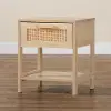 207-12463-RCW Sebille Light Brown Rattan Nightstand