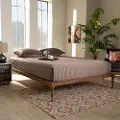 156-9471-RCW Iseline Ash Walnut Full Platform Bed with Turned Legs