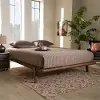 156-9475-RCW Kaia Walnut Brown Wood Queen Platform Bed Frame