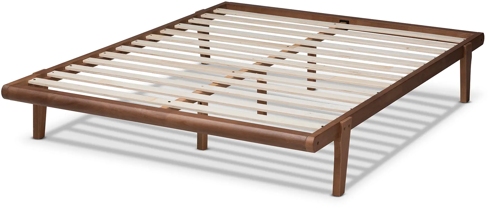 156-9475-RCW Kaia Walnut Brown Wood Queen Platform Bed Frame-6
