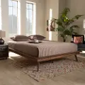 156-9801-RCW Karine Walnut Brown Full Platform Bed Frame