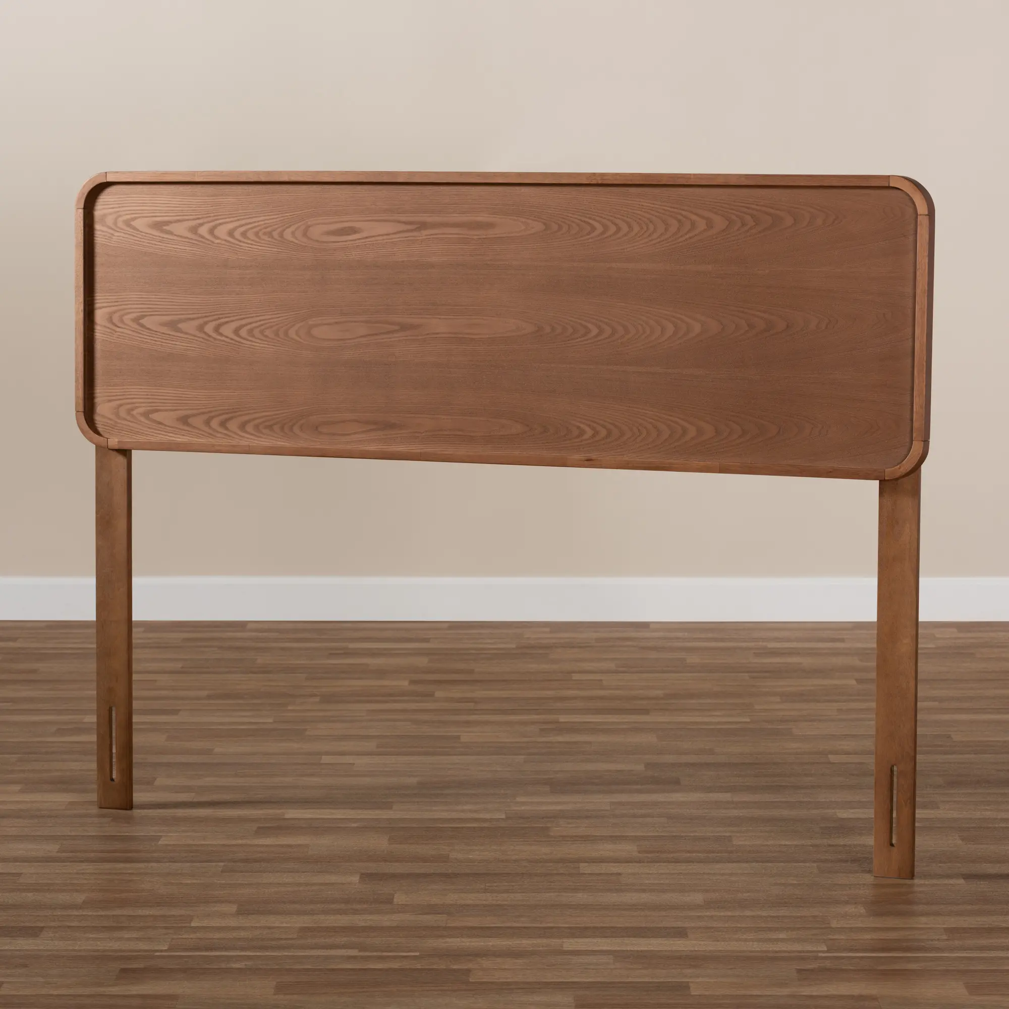 156-9429-RCW Mailene Mid-Century Modern Walnut Queen Headboard-3