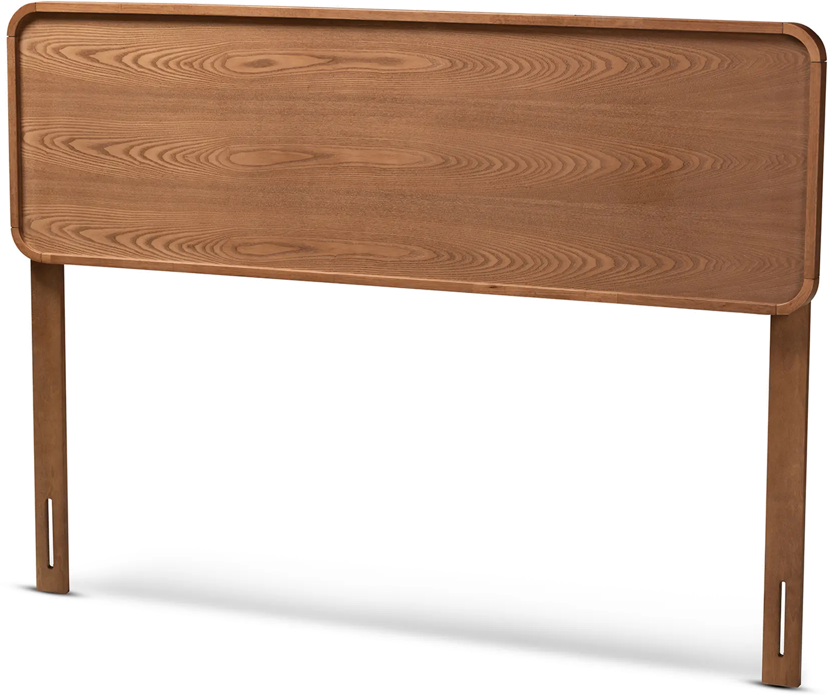 156-9429-RCW Mailene Mid-Century Modern Walnut Queen Headboard-4
