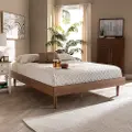 159-9814-RCW Rina Ash Walnut Queen Platform Bed Frame