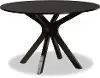 168-10894-RCW Kenji Dark Brown Round Dining Room Table