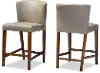121-6630-RCW Olivia Gray Counter Height Stool (Set of 2)