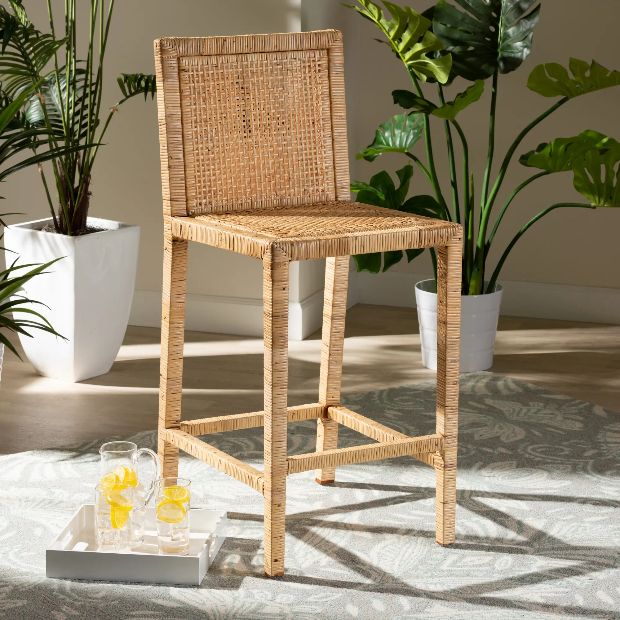 185-11874-RCW Sofia Natural Wood and Rattan Counter Stool-2