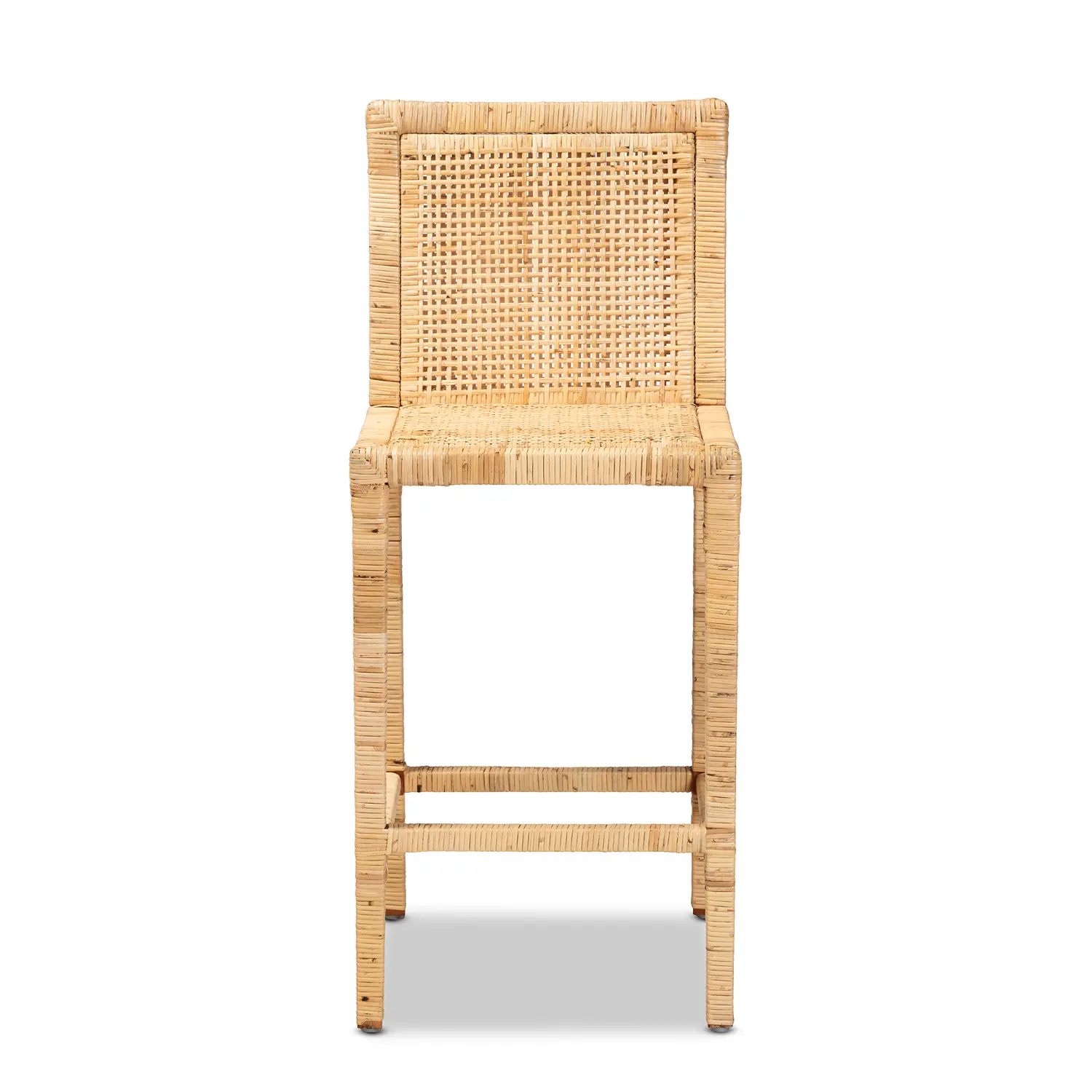185-11874-RCW Sofia Natural Wood and Rattan Counter Stool-1