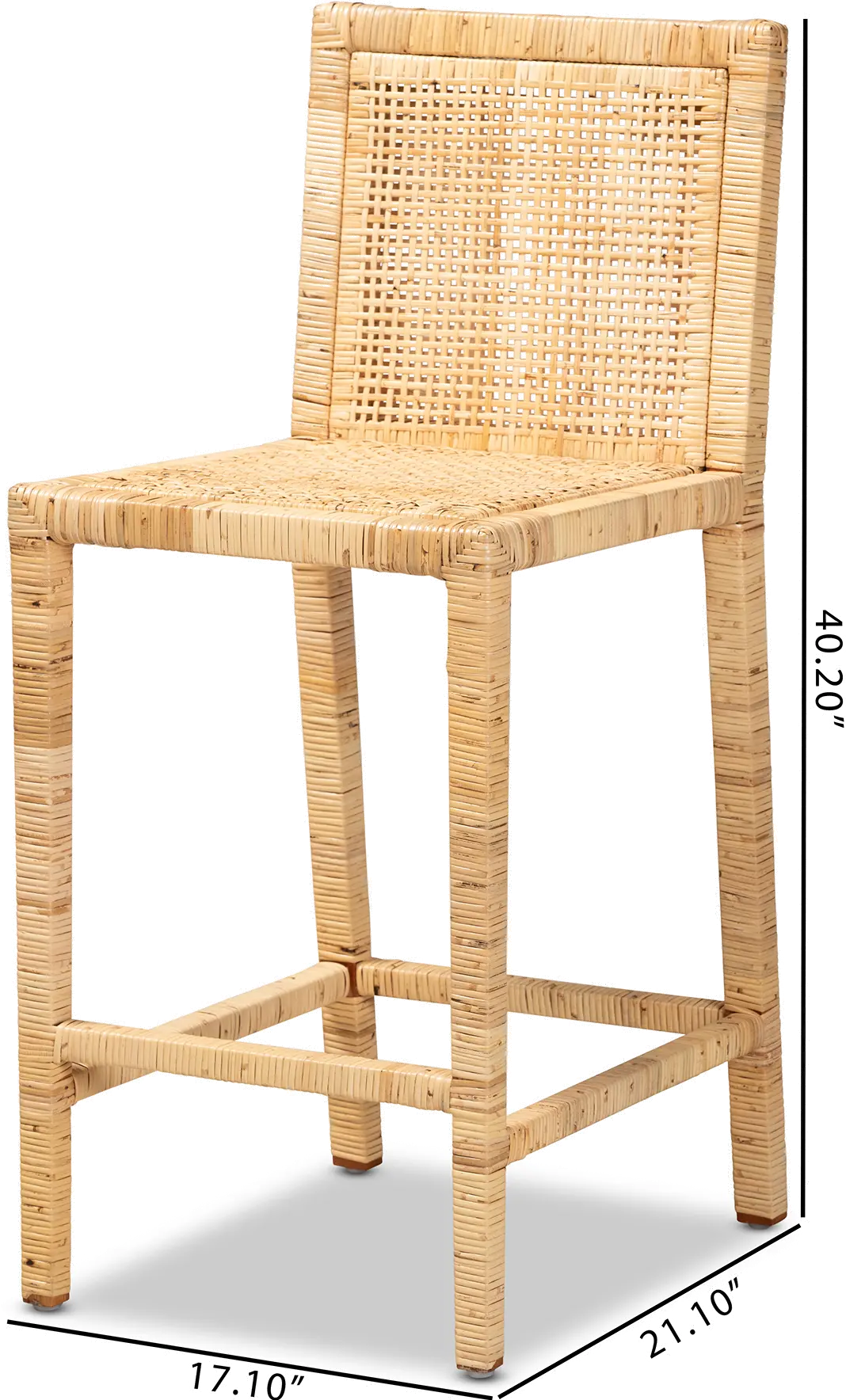 185-11874-RCW Sofia Natural Wood and Rattan Counter Stool-7