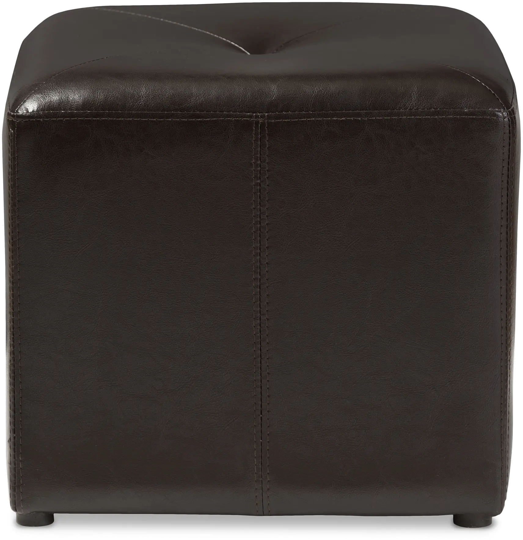 33-3299-RCW Aric Dark Brown Bonded Leather Ottoman-2