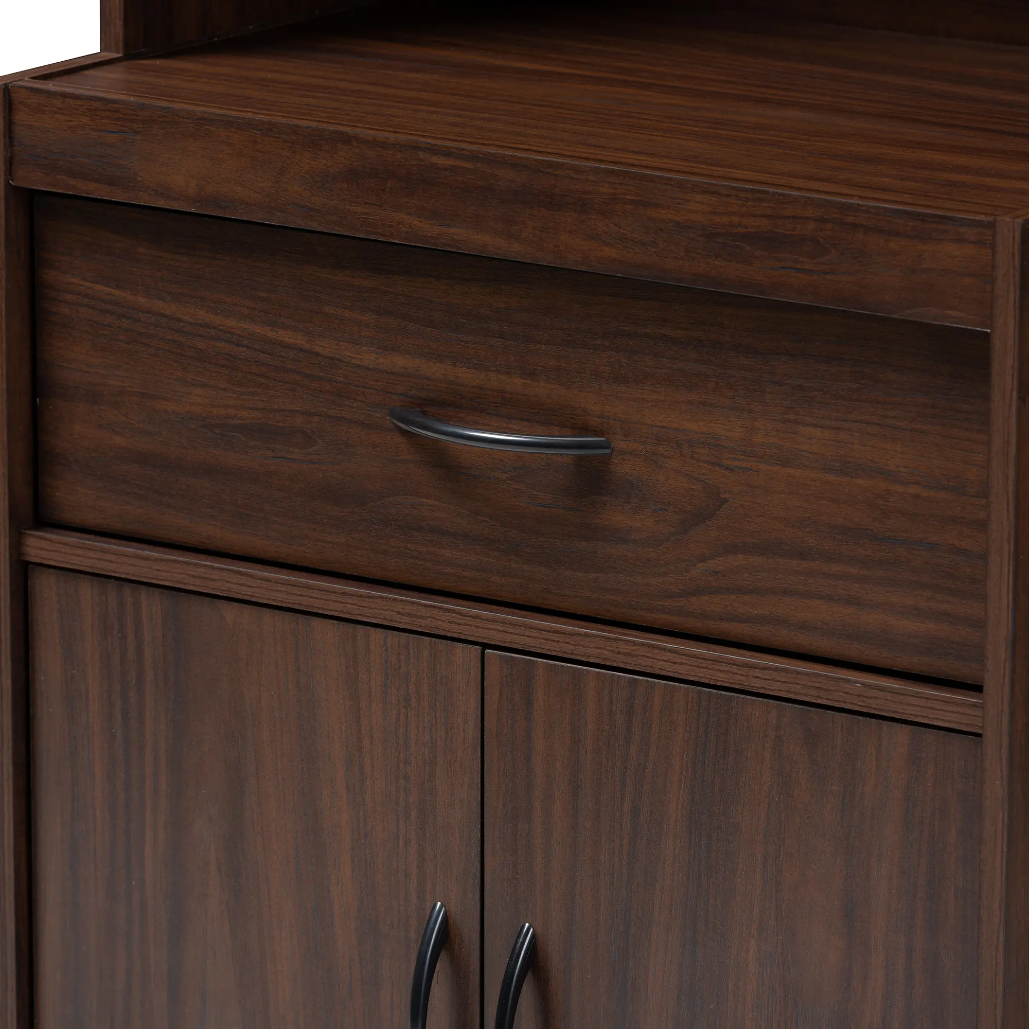 147-8318-RCW Laura Brown Kitchen Cabinet and Hutch-6