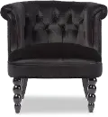119-6375-RCW Flax Black Velvet Accent Chair