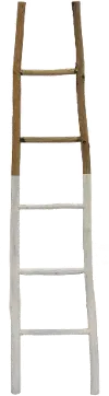 71  Two Tone Ladder Decor