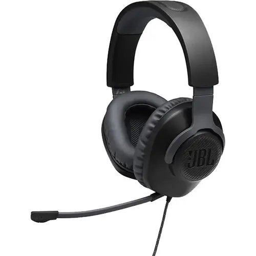 JBLQ100XBLKGRNAM JBL Quantum 100 Wired Over-Ear Gaming Headset-1