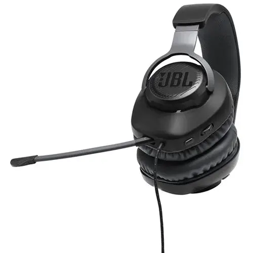JBLQ100XBLKGRNAM JBL Quantum 100 Wired Over-Ear Gaming Headset-4