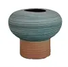 Canyon Mist Blue-Green Mushroom Vase