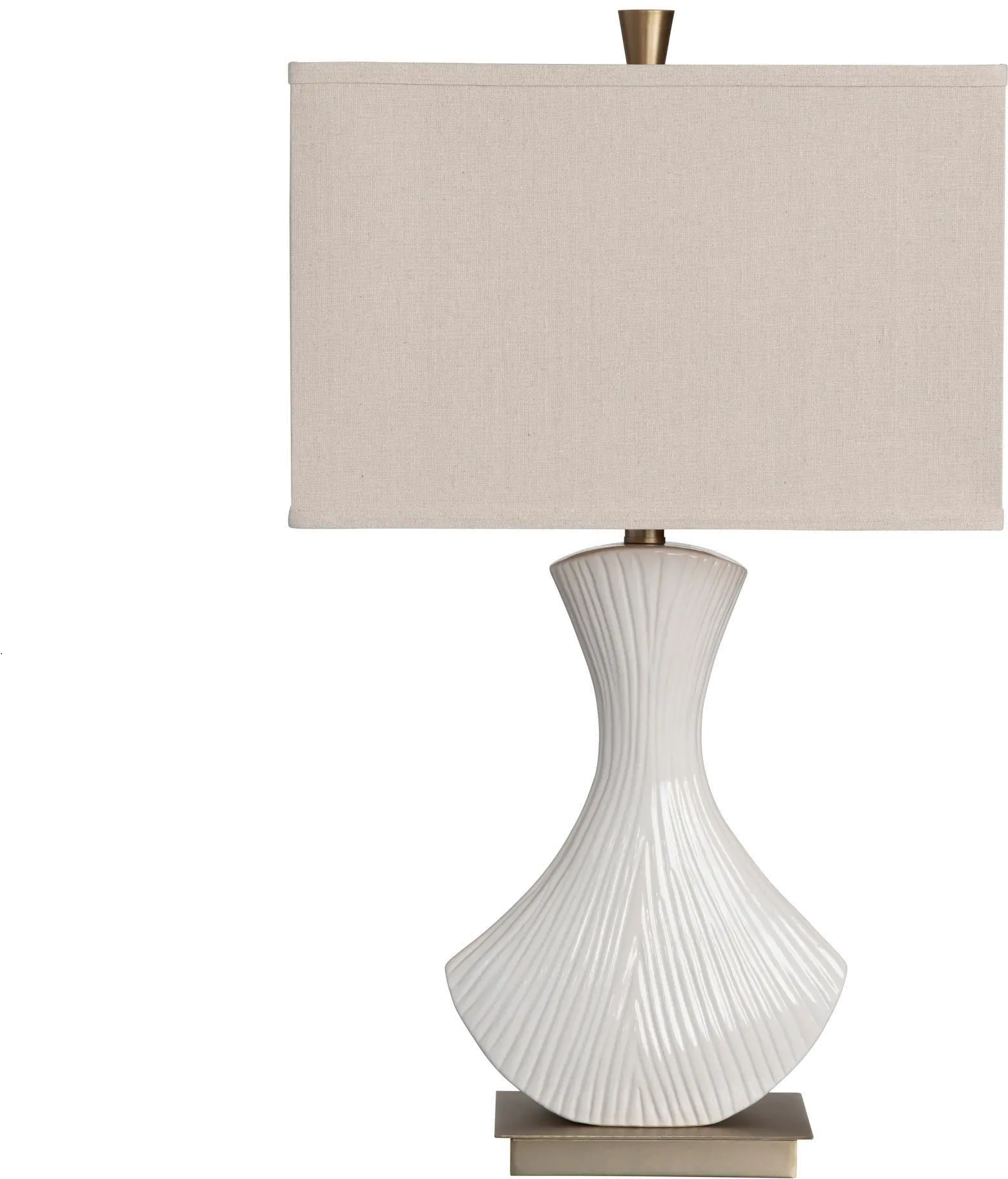 Lucia 30.5 Inch Ceramic White Lamp-1