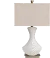 Lucia 30.5 Inch Ceramic White Lamp