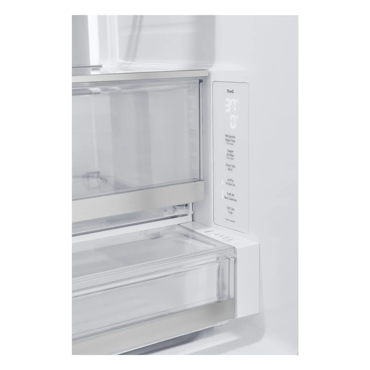 LRYXC2606D LG 25.5 cu ft French Door Refrigerator - Counter Depth Black Stainless Steel-16