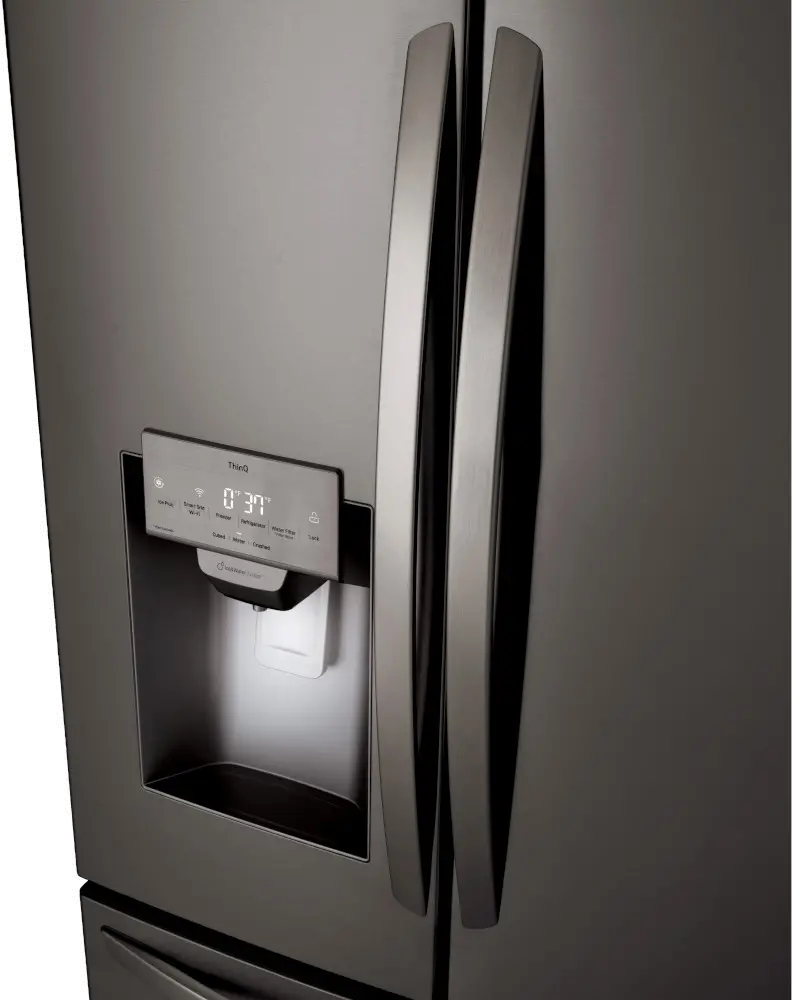 LRFS28XBD LG 28 Cu Ft French Door Refrigerator - Black Stainless Steel-3