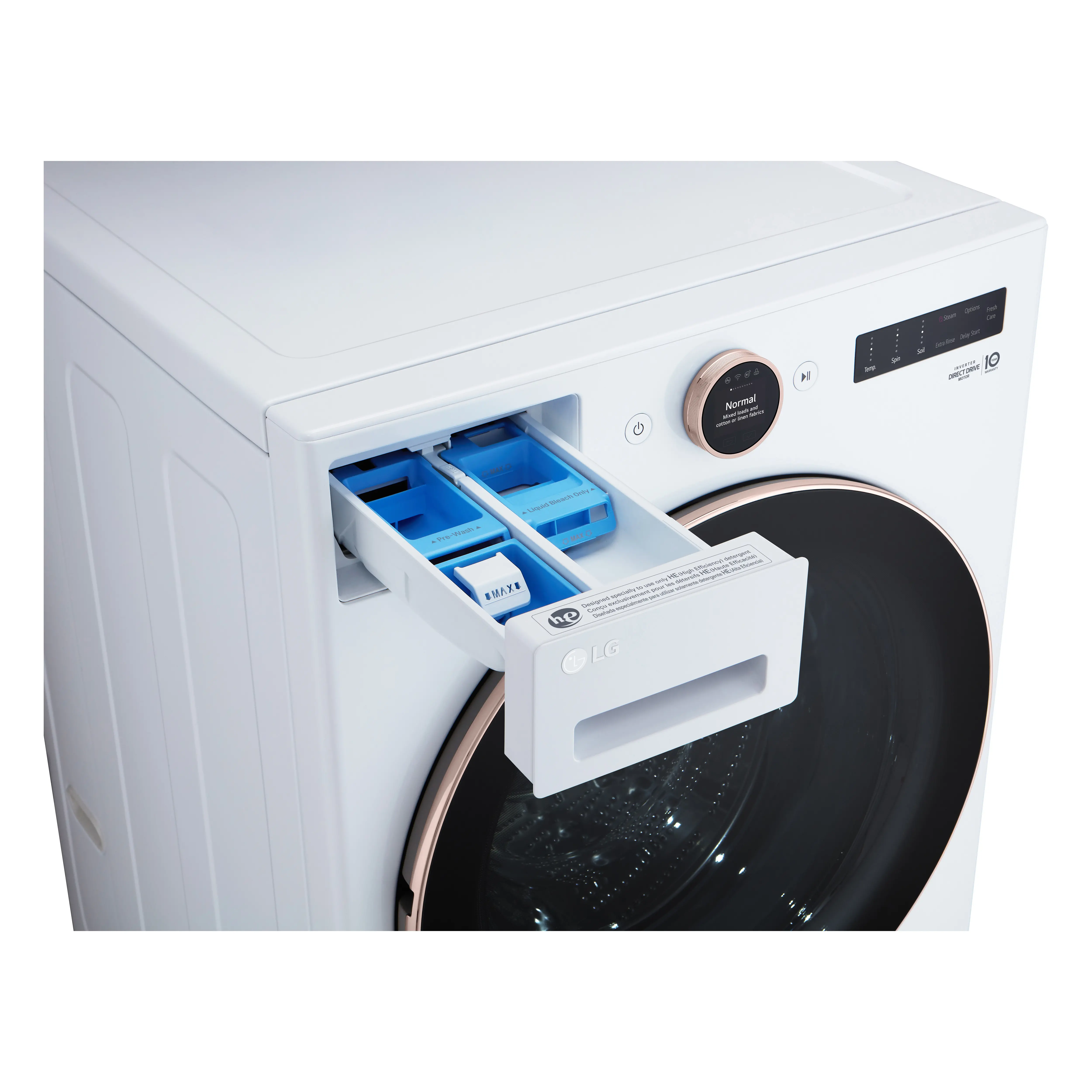 WM6500HWA LG 5 cu ft Front Load Washer - White 6500W-6