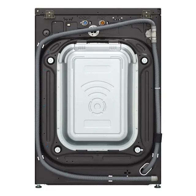 WM6500HBA LG 5 cu ft Front Load Washer - Black Steel 6500B-14