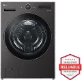 WM6500HBA LG 5 cu ft Front Load Washer - Black Steel 6500B