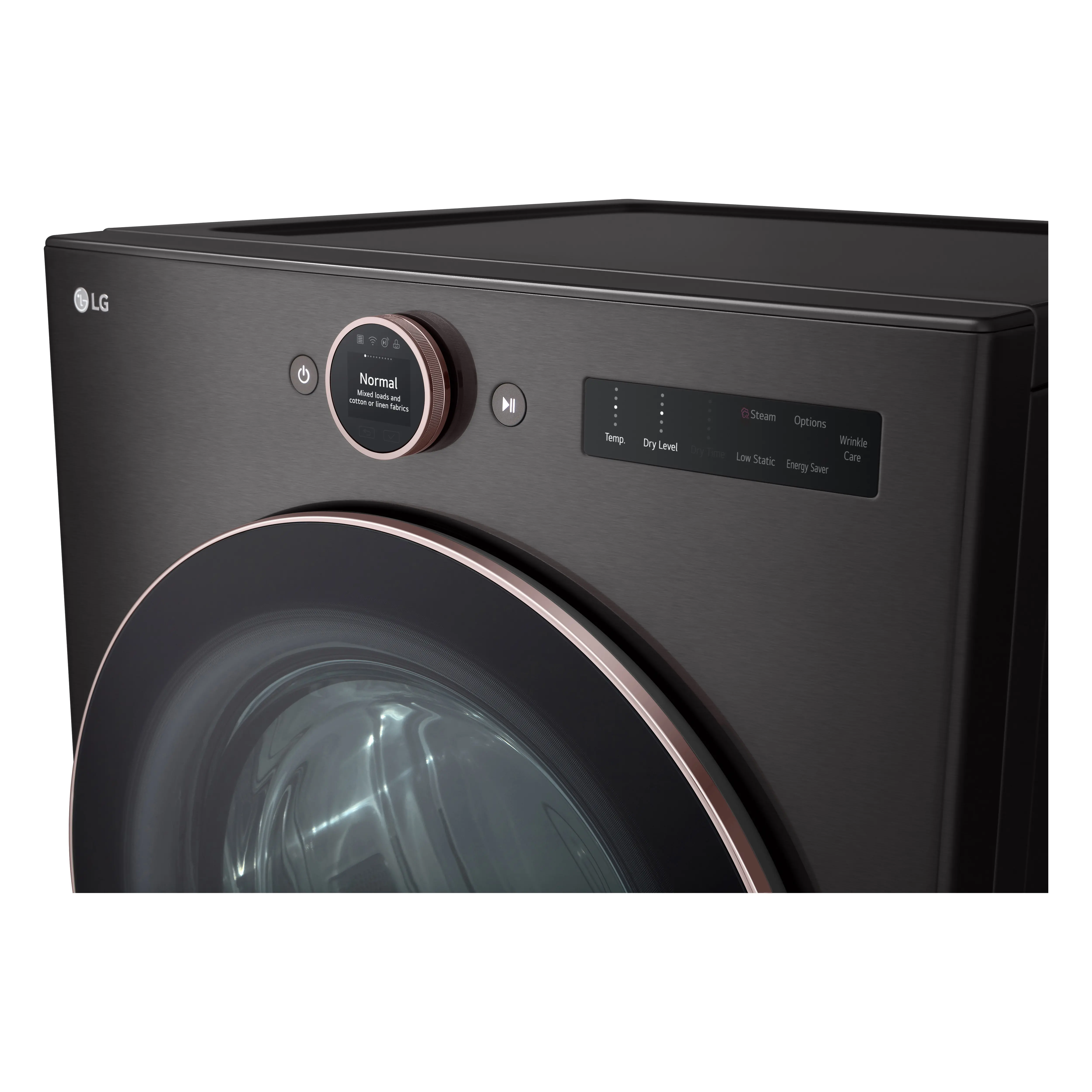 DLEX6500B LG 7.4 cu ft Electric Dryer - Black Steel 6500B-13