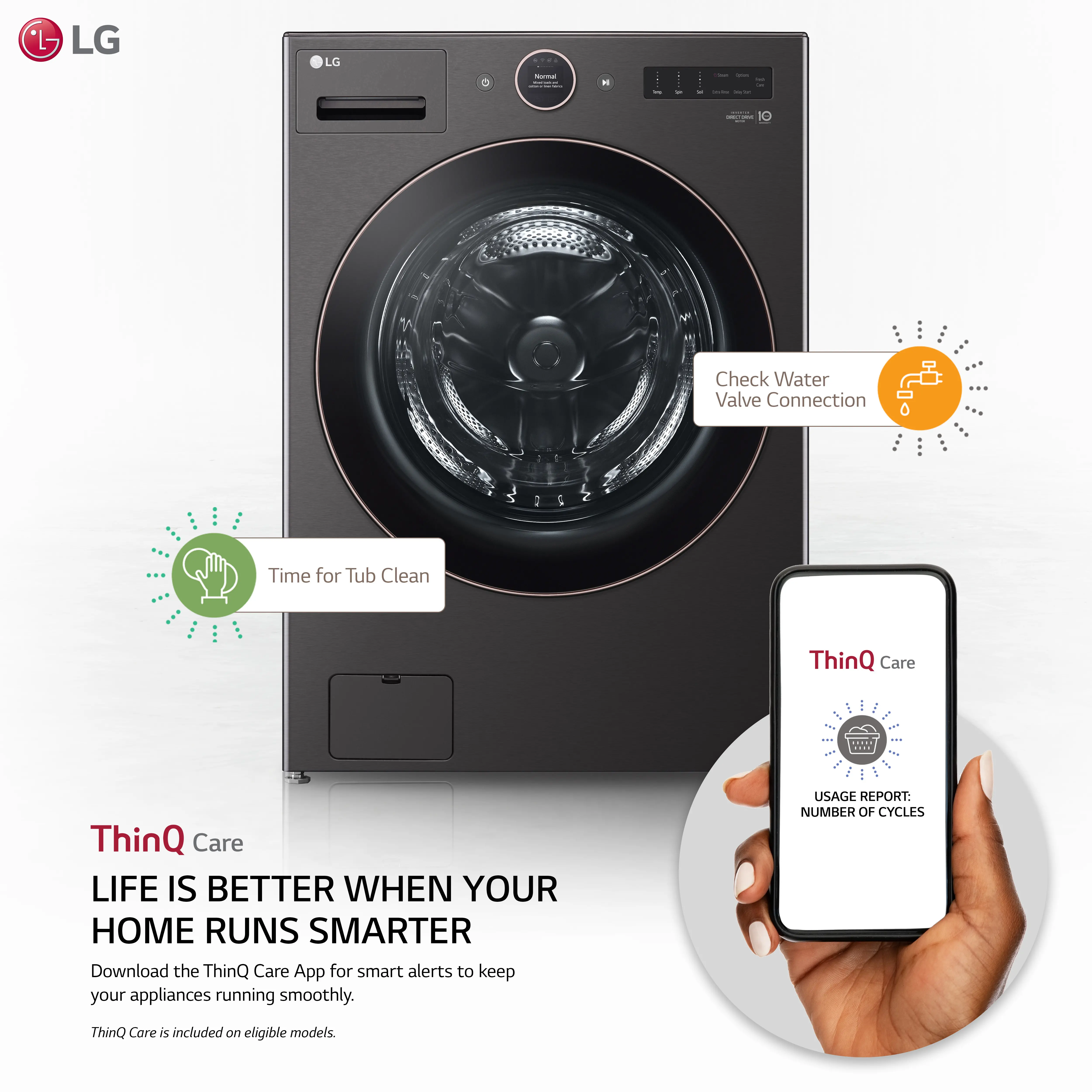 DLEX6500B LG 7.4 cu ft Electric Dryer - Black Steel 6500B-9