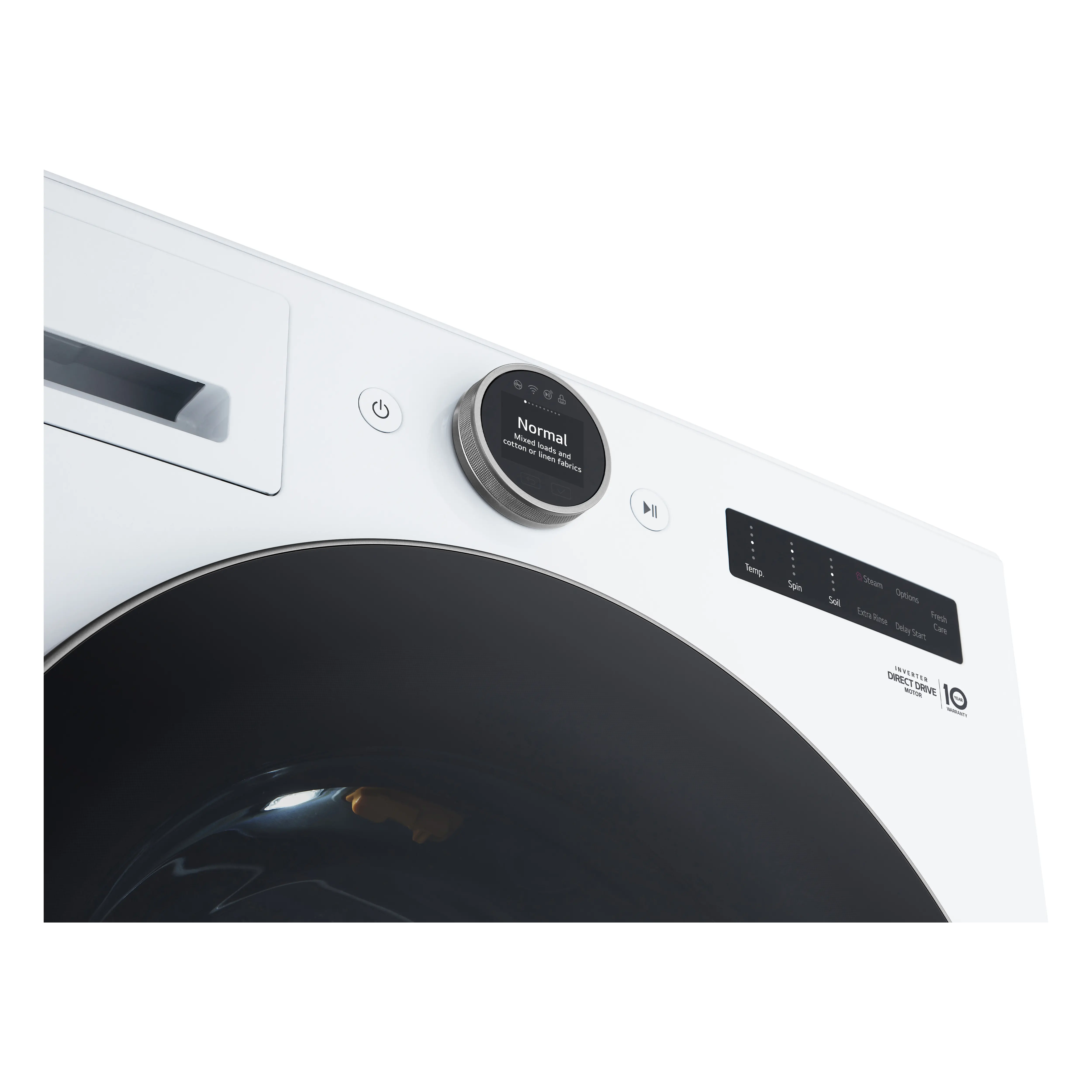 WM5500HWA LG 4.5 cu ft Front Load Washer - White 5500W-5