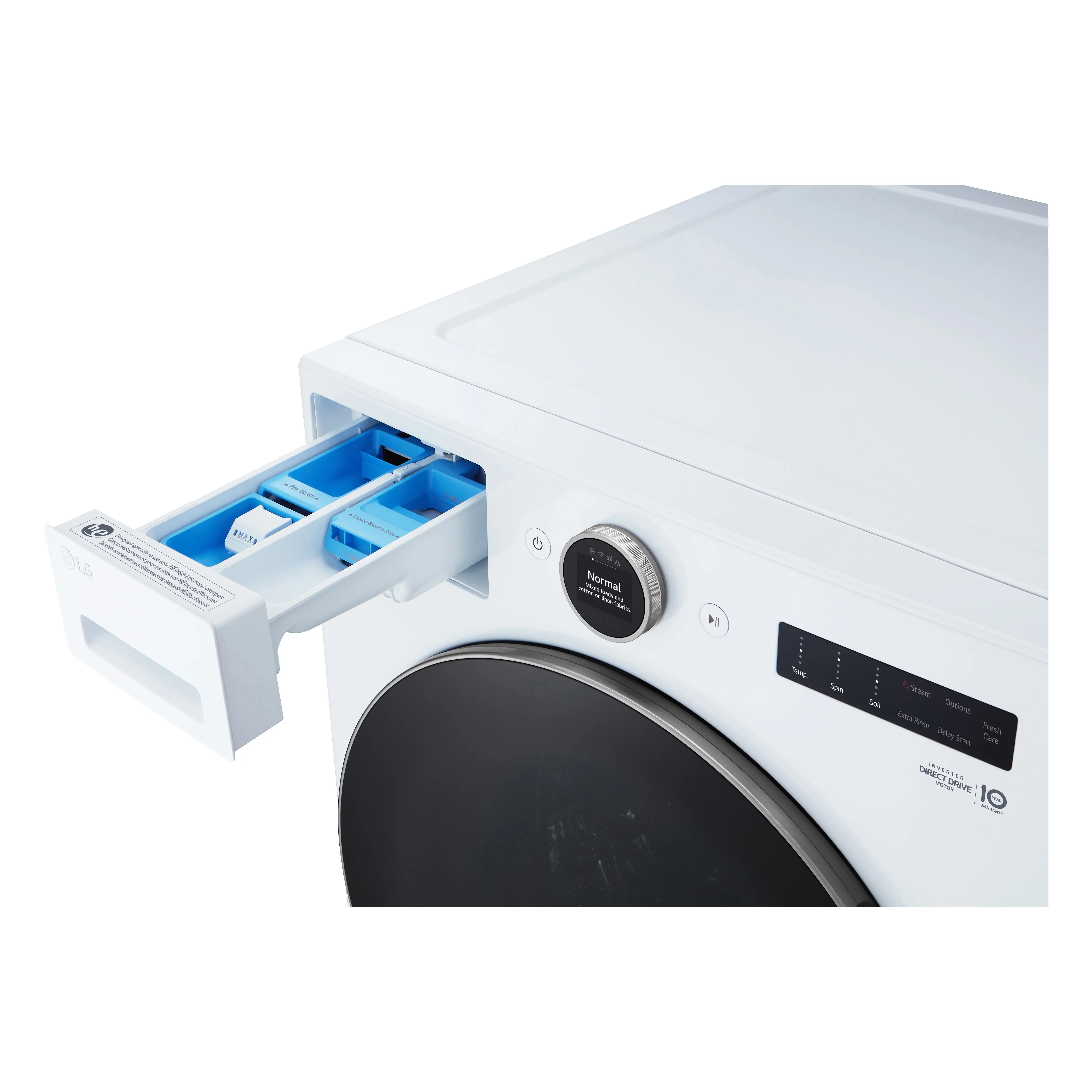 WM5500HWA LG 4.5 cu ft Front Load Washer - White 5500W-7