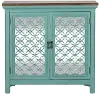2011-AC3836/CABINET 37 Inch Two Door Sea Foam Cabinet