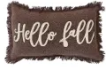 CF3759/HELLO-PILW Hello Fall Brown and Cream Pillow