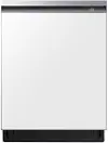 DW80BB707012 Samsung Bespoke Top Control Dishwasher - White Glass