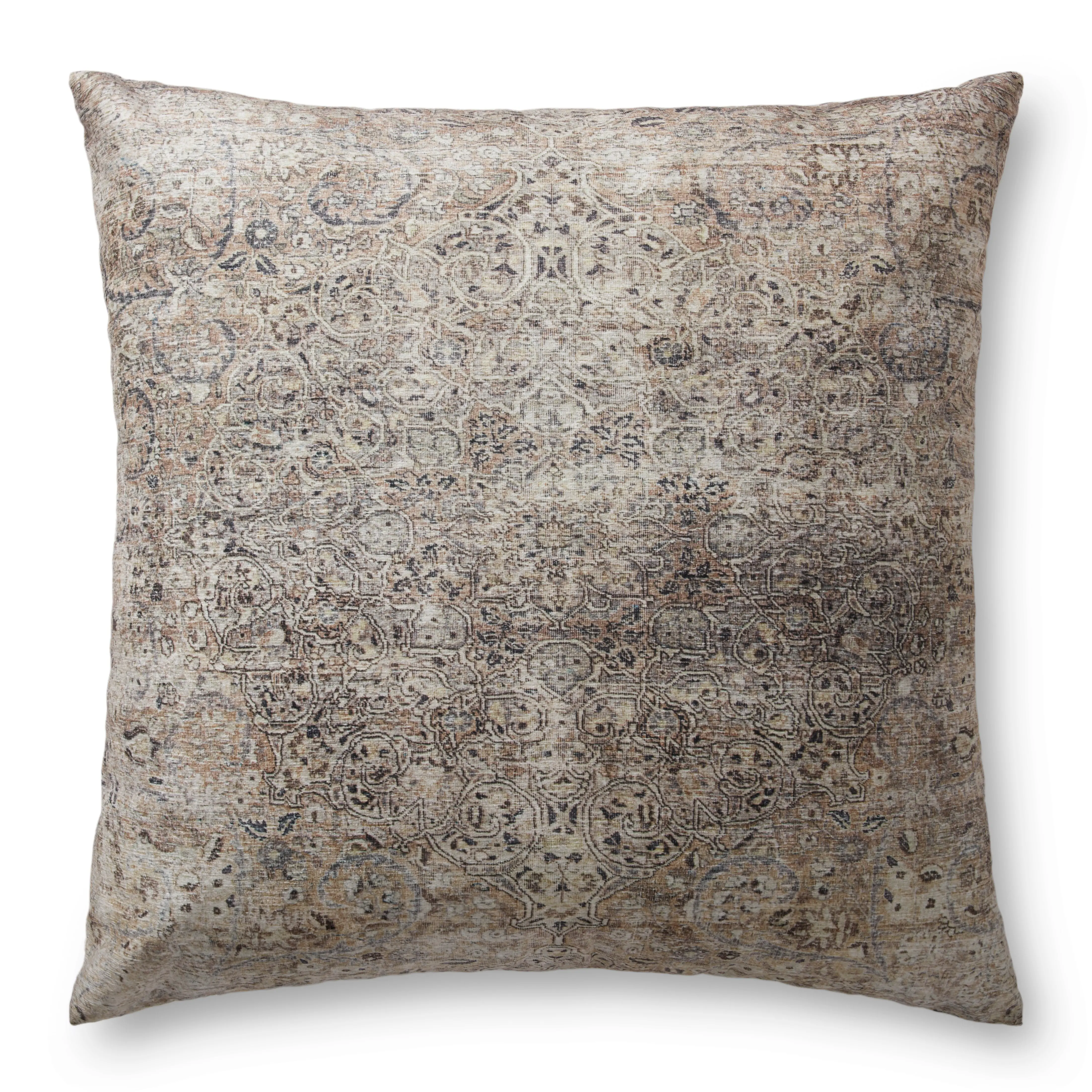 FP0006/NAT-IVRY-PILW Gray and Ivory Floor Pillow-1